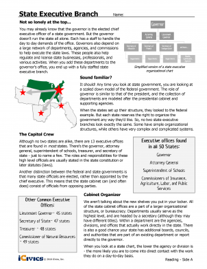 State Executive Branch (HS) Lesson Plan - State Government Structure - 1