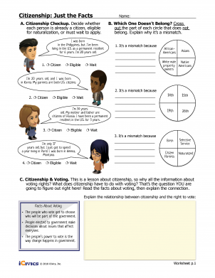 Citizenship: Just the Facts Lesson Plan - 3