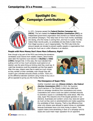 Campaigning: It's a Process - How Political Campaigns Work Lesson Plan - 2