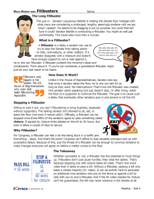 Mini-lesson Filibusters HS - Filibuster Lesson Plan - What is a Filibuster and How Does it Work?